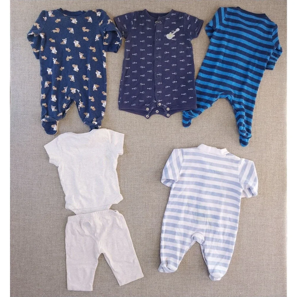 Baby Infant Boy Clothing Bundle Bodysuit Variety Of Colors 12 Pieces Newborn #10